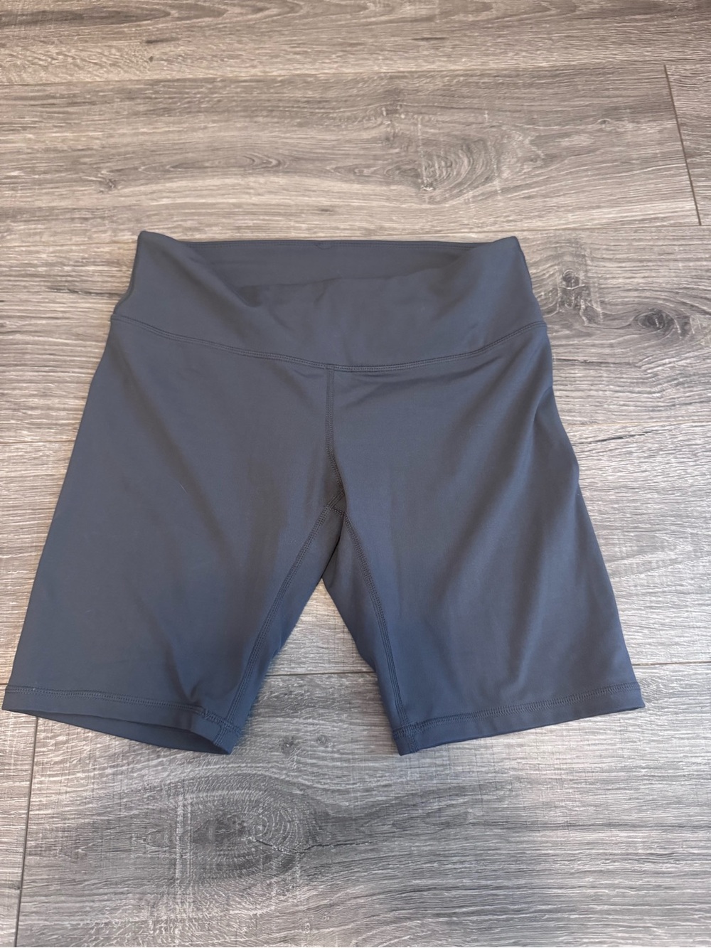 High-Waist Charcoal Women's Bike Shorts